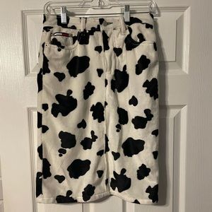 Tommy Hilfiger cow pattern skirt.